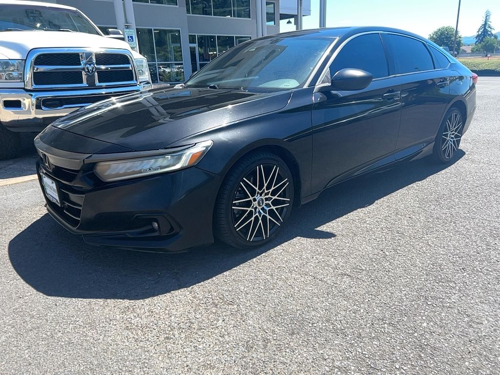 Crystal Black Pearl 2022 Honda Accord Sport FWD Sedan Front-Wheel Drive Continuously Variable Transmission