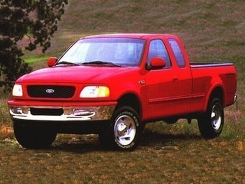 GREEN OVER SILV 1997 Ford F-150 Pickup Truck Four-Wheel Drive 