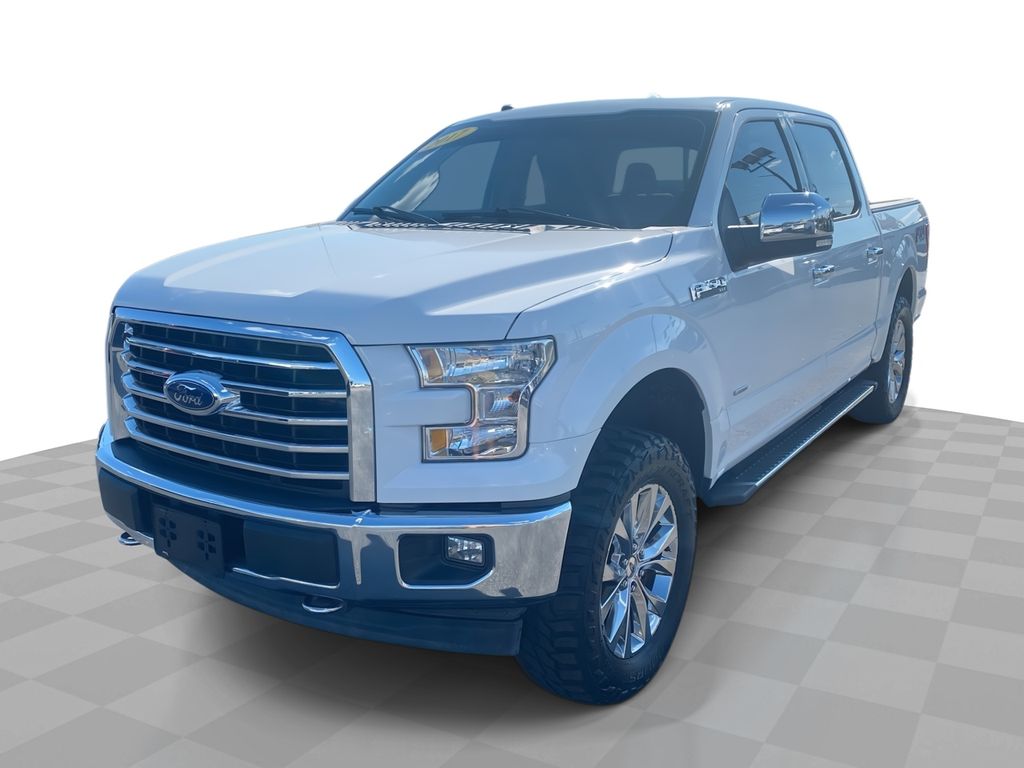White Platinum Metallic Tri-Coat 2017 Ford F-150 Pickup Truck Four-Wheel Drive Automatic