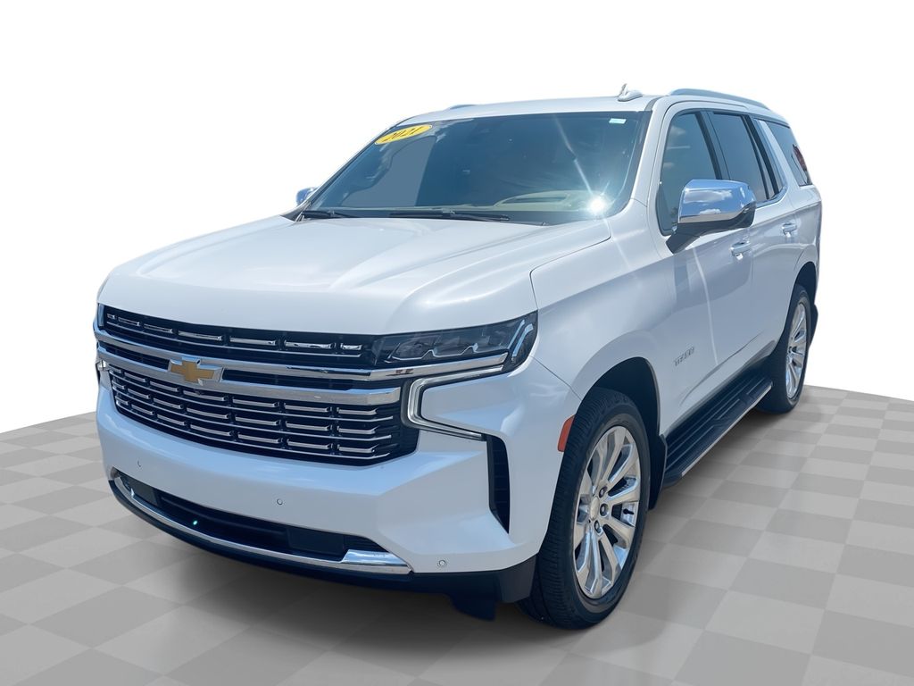 White (Iridescent Pearl Tricoat) 2021 Chevrolet Tahoe Premier RWD SUV / Crossover 4X2 Automatic