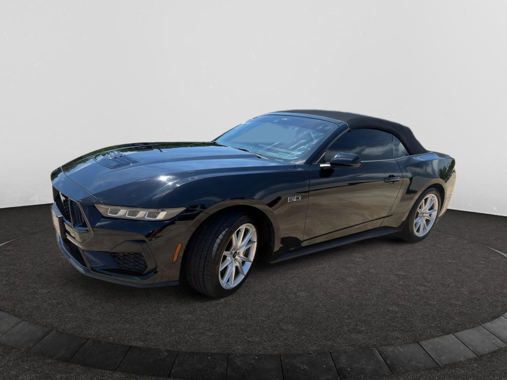 Shadow Black 2024 Ford Mustang Convertible Rear-Wheel Drive 6-Speed Manual
