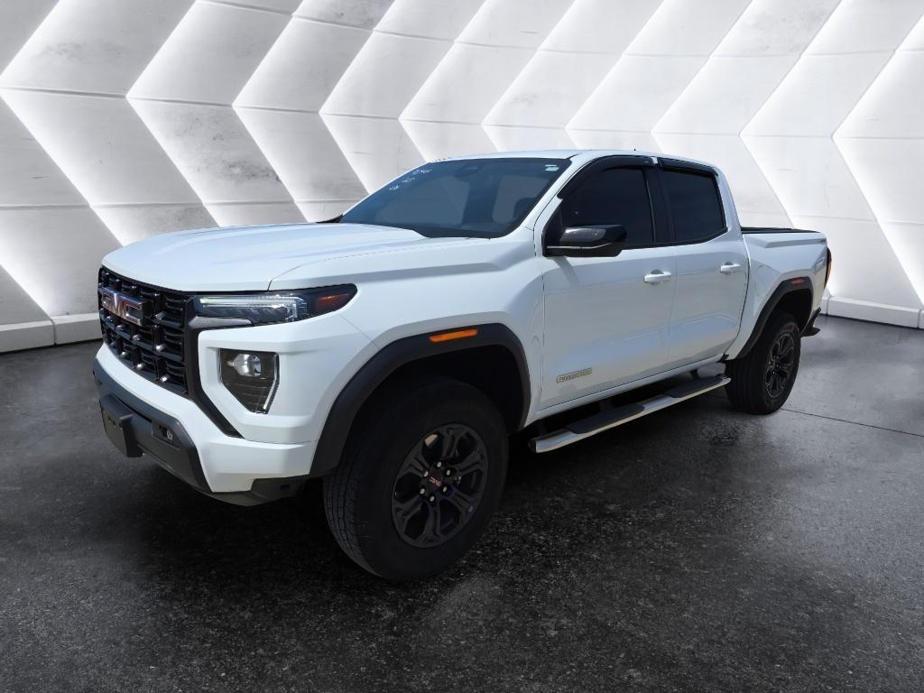 Summit White 2025 GMC Canyon Elevation Crew Cab 4WD Pickup Truck Four-Wheel Drive 8-Speed Automatic