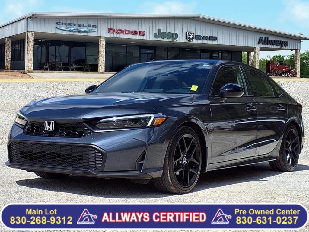 Used Car 2025 Honda Civic  Sport For Sale Under $25,000 In Pleasanton, Texas