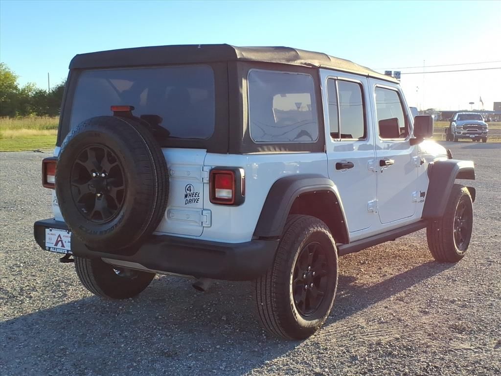 Used Car 2021 Jeep Wrangler  Unlimited Willys For Sale Under $35,000 In Pleasanton, Texas