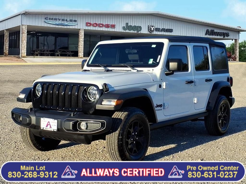 Used Car 2021 Jeep Wrangler  Unlimited Willys For Sale Under $35,000 In Pleasanton, Texas