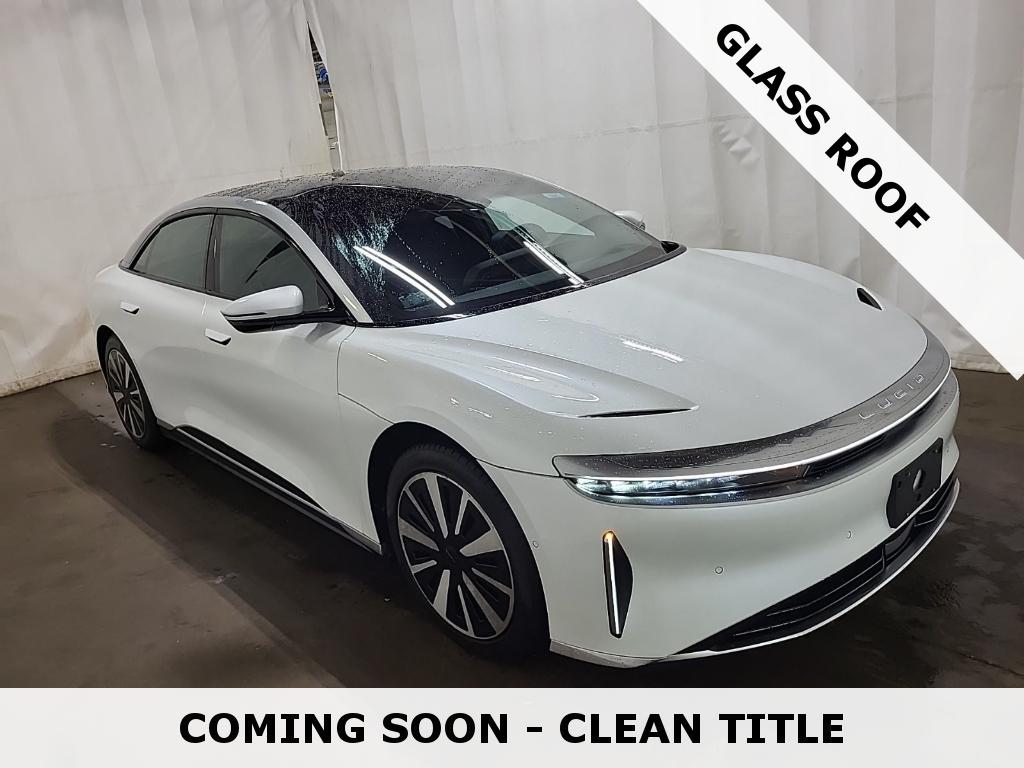 Stellar White Metallic 2024 Lucid Air Touring AWD Sedan All-Wheel Drive Automatic