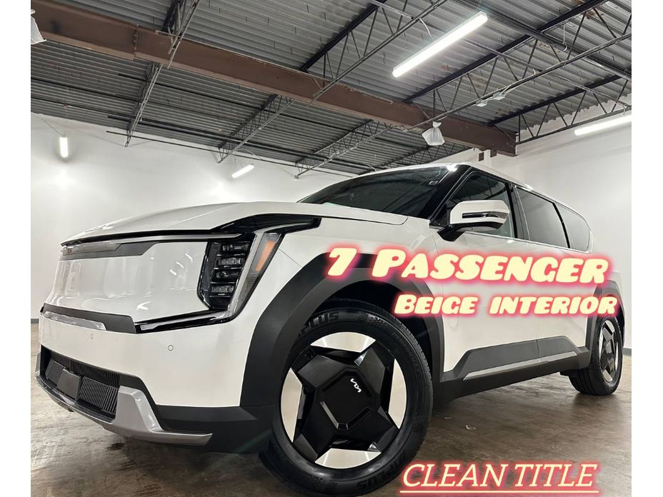 Glacial White Pearl 2026 Kia EV9 Wind AWD SUV / Crossover All-Wheel Drive Automatic