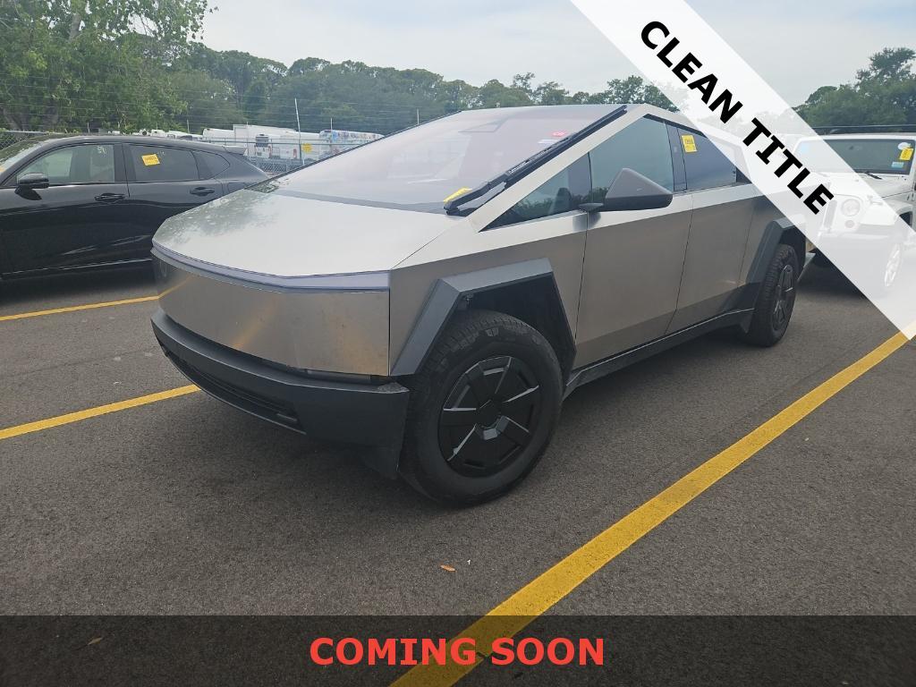 Gray 2024 Tesla Cybertruck Pickup Truck All-Wheel Drive Automatic