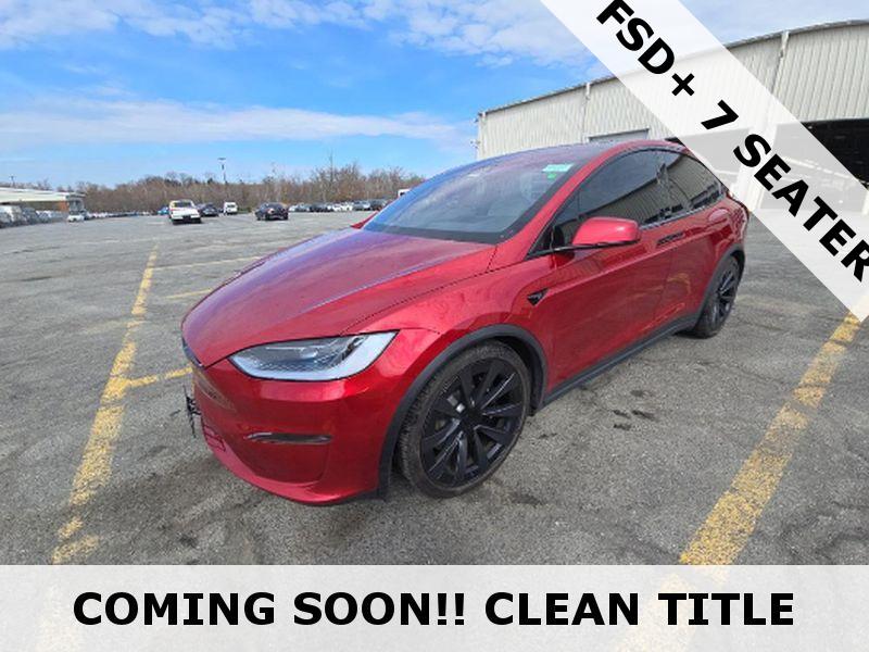 Ultra Red 2025 Tesla Model X AWD SUV / Crossover All-Wheel Drive Automatic