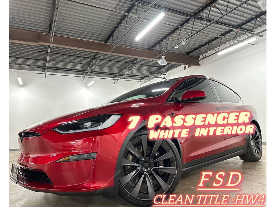 Ultra Red 2025 Tesla Model X AWD SUV / Crossover All-Wheel Drive Automatic
