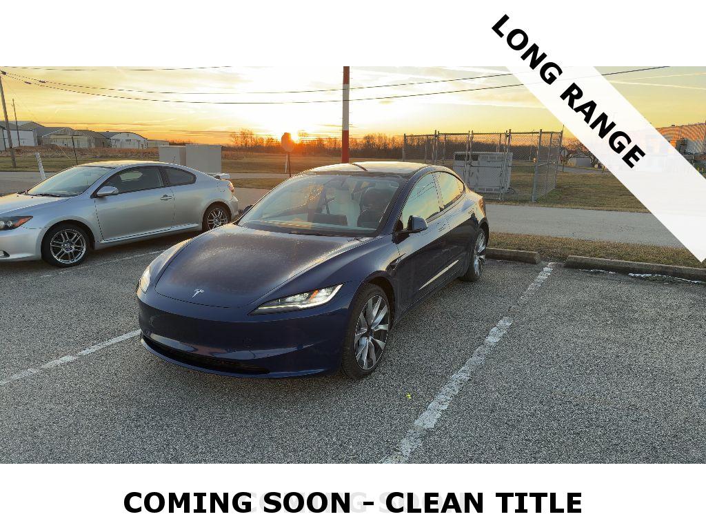 Deep Blue Metallic 2025 Tesla Model 3 Long Range RWD Sedan Rear-Wheel Drive Automatic