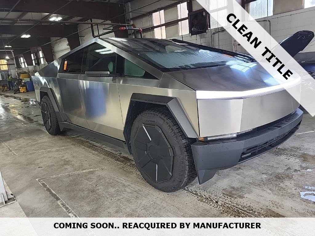 Gray (Ultra-Hard Stainless Steel) 2025 Tesla Cybertruck Cyberbeast Crew Cab AWD Pickup Truck All-Wheel Drive Automatic