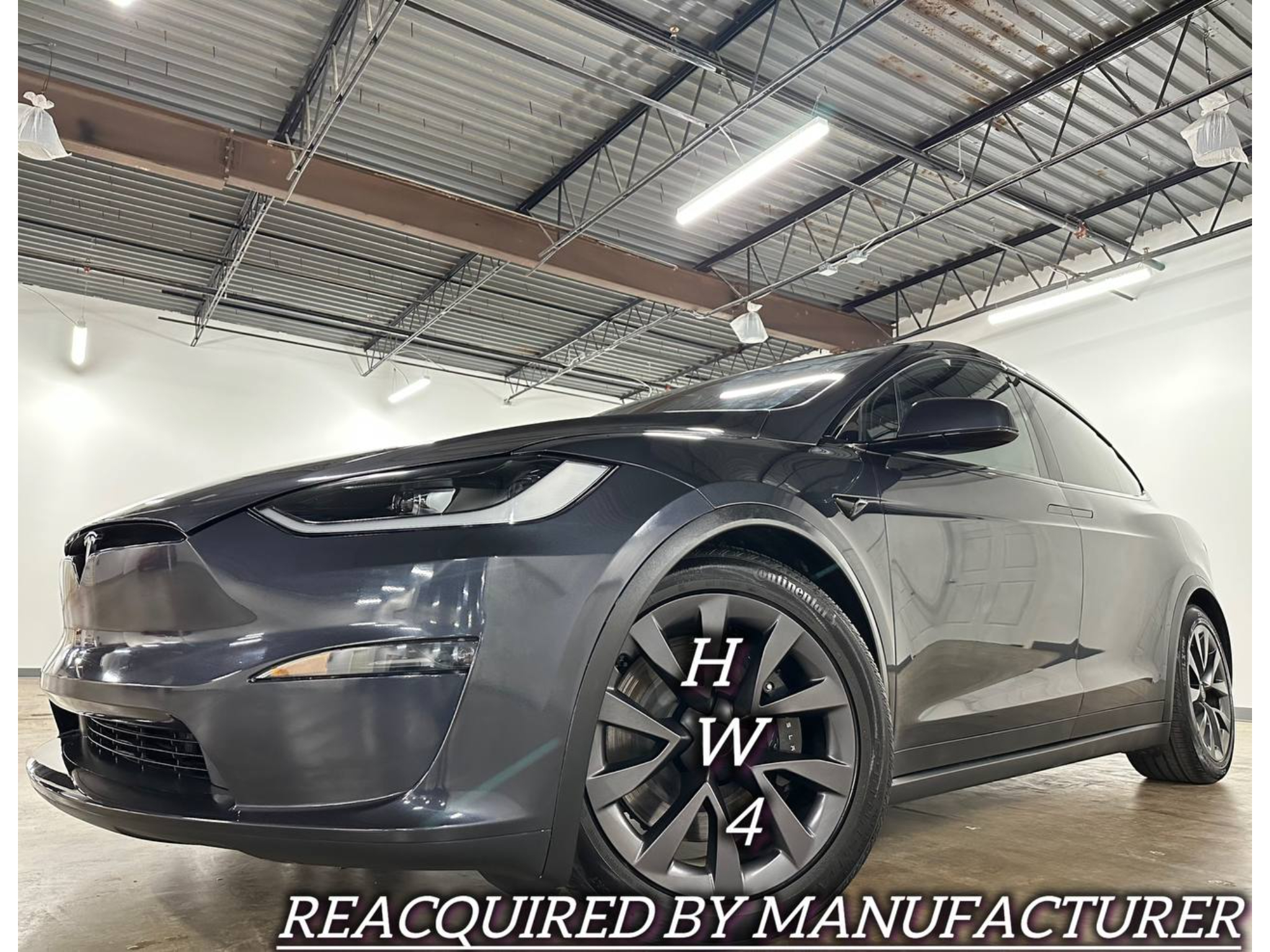 Gray 2024 Tesla Model X SUV / Crossover All-Wheel Drive Automatic
