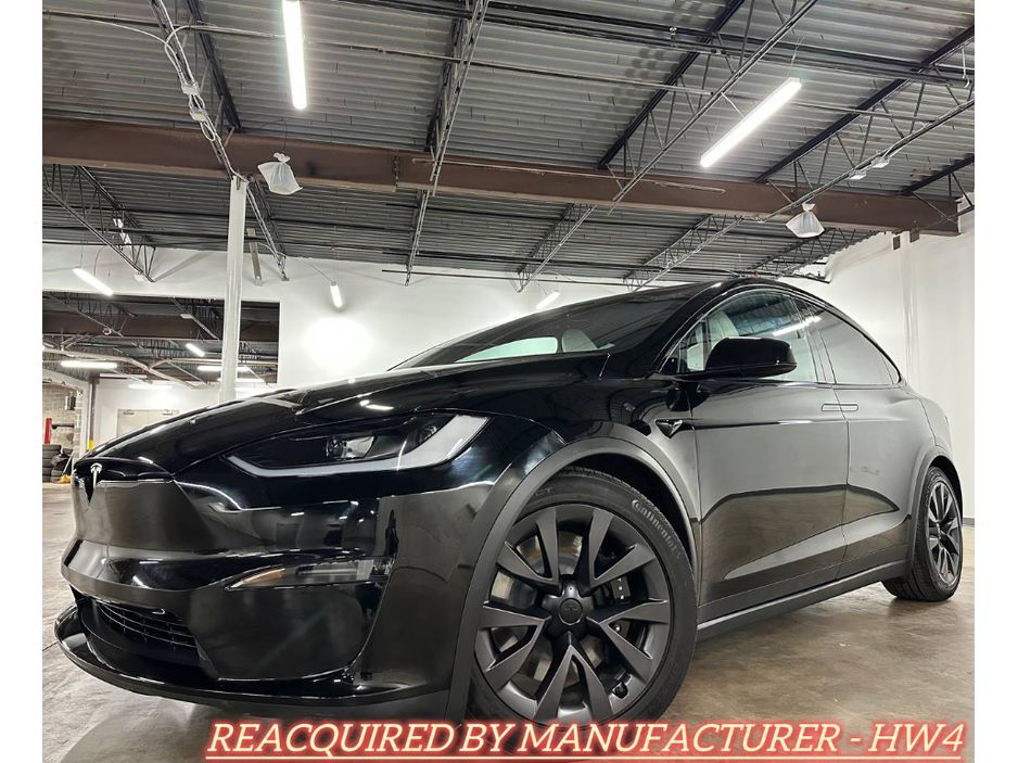 Solid Black 2024 Tesla Model X AWD SUV / Crossover All-Wheel Drive Automatic