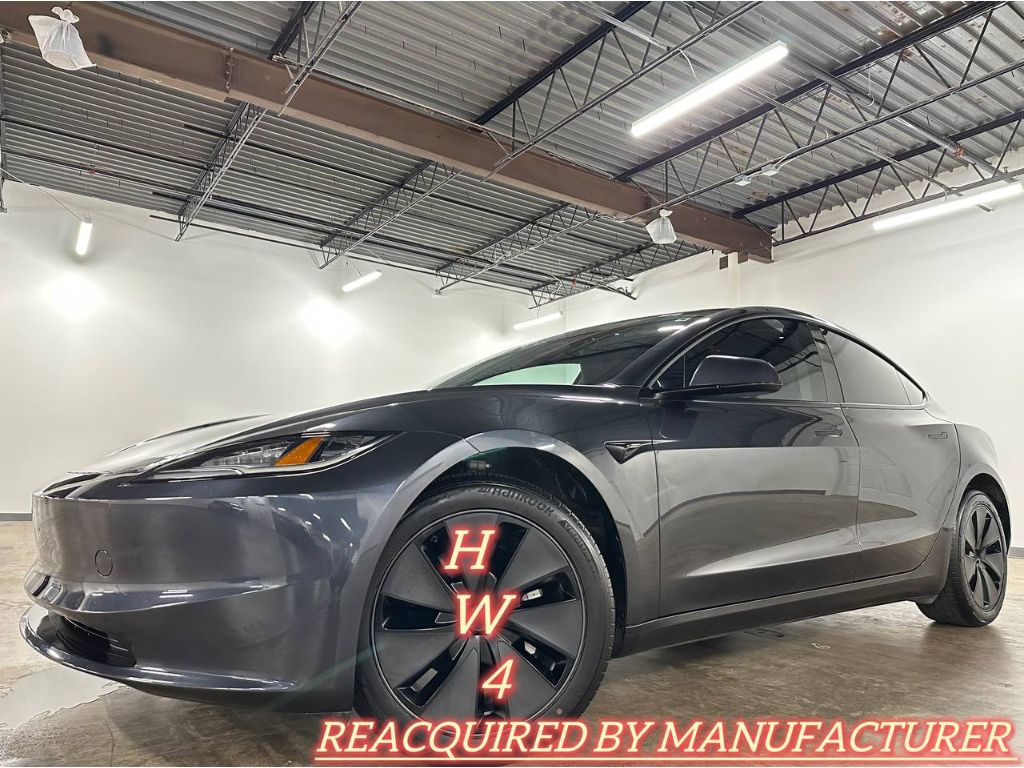 Gray (Stealth Grey) 2025 Tesla Model 3 Sedan Rear-Wheel Drive Automatic