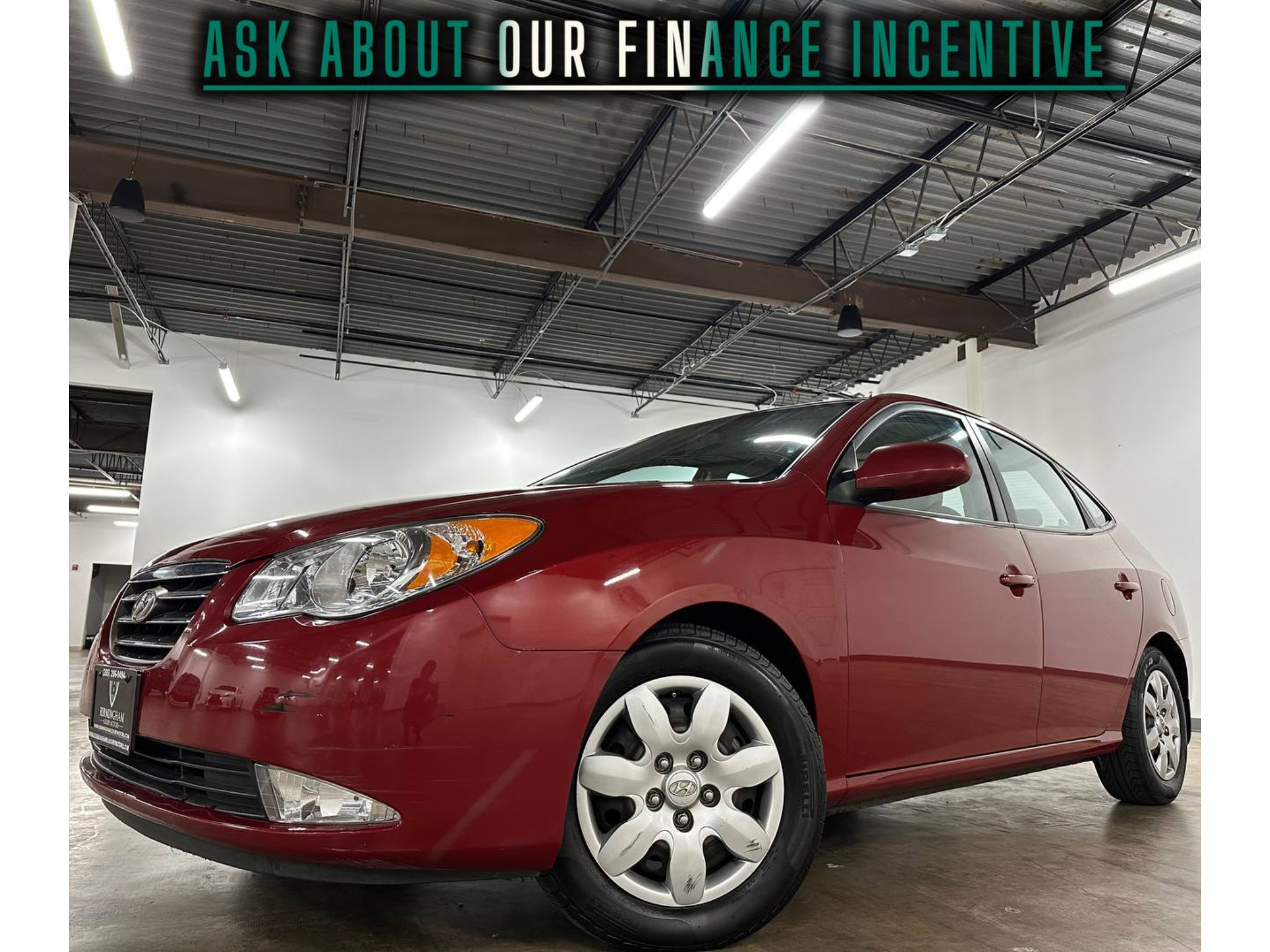 Red 2008 Hyundai Elantra Sedan Front-Wheel Drive 4-Speed Automatic