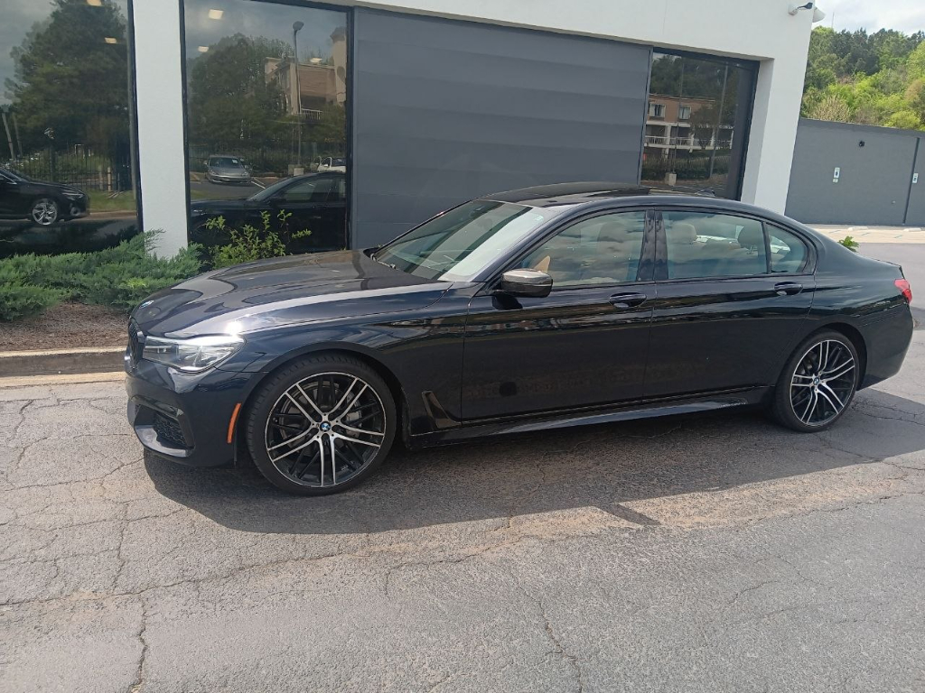 Carbon Black Metallic 2018 BMW 7 Series 740i RWD Sedan Rear-Wheel Drive 8-Speed Automatic