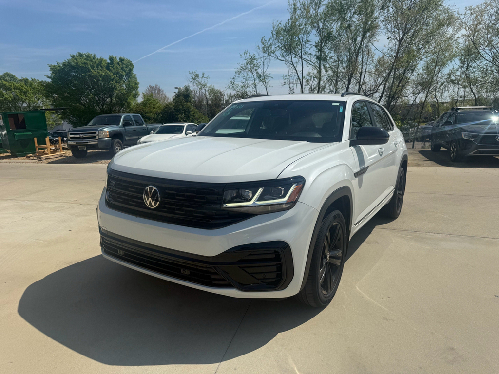 Opal White Pearl 2023 Volkswagen Atlas Cross Sport V6 SEL R-Line Black 4Motion AWD SUV / Crossover All-Wheel Drive 8-Speed Automatic