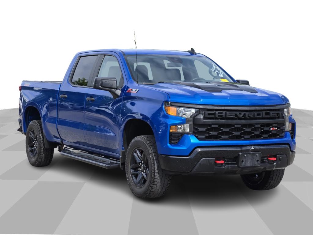 Glacier Blue Metallic 2022 Chevrolet Silverado 1500 Pickup Truck Four-Wheel Drive Automatic