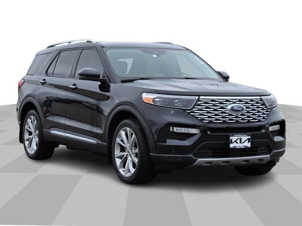 Agate Black Metallic 2021 Ford Explorer Platinum AWD SUV / Crossover All-Wheel Drive Automatic