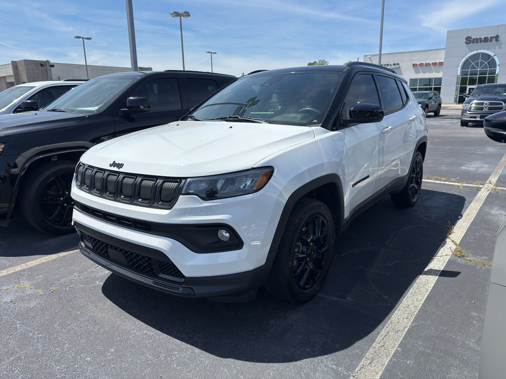 White 2022 Jeep Compass Altitude 4WD SUV / Crossover Four-Wheel Drive 9-Speed Automatic