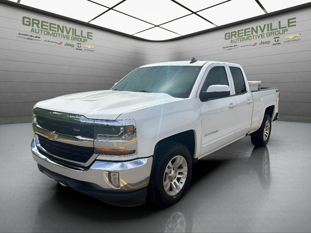 Summit White 2018 Chevrolet Silverado 1500 LT Double Cab 4WD Pickup Truck Four-Wheel Drive 6-Speed Automatic