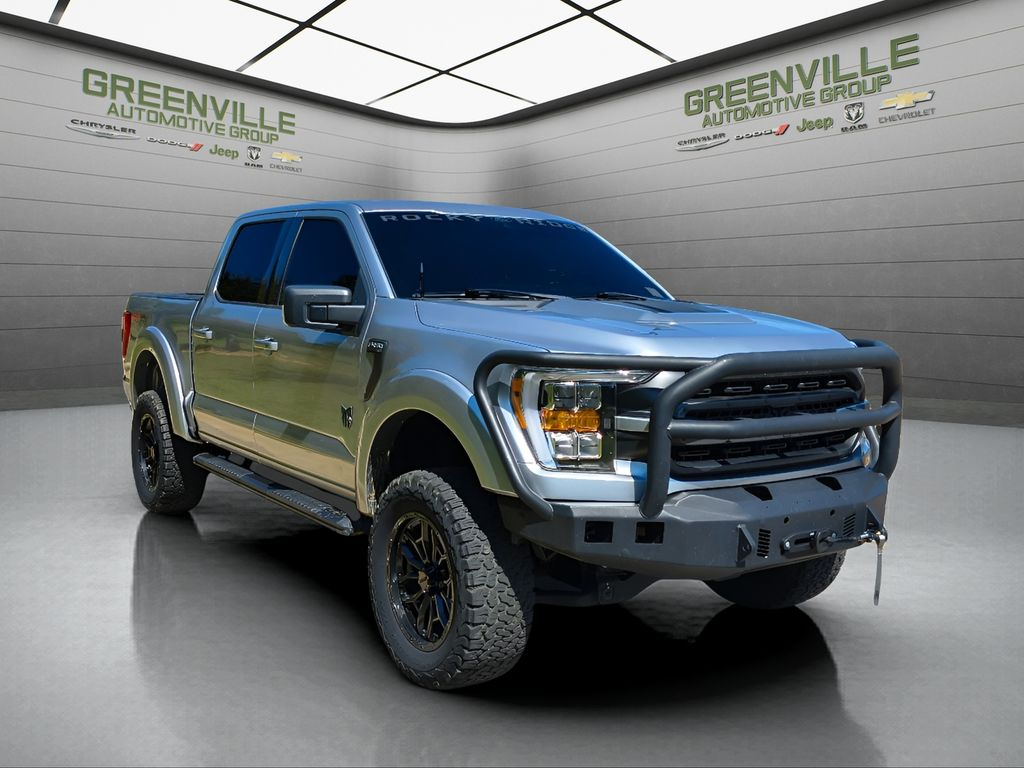 Iconic Silver Metallic 2022 Ford F-150 Pickup Truck Four-Wheel Drive Automatic