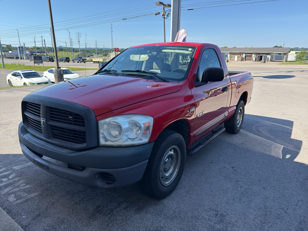Red 2008 Dodge RAM 1500 Pickup Truck 5-Speed Automatic