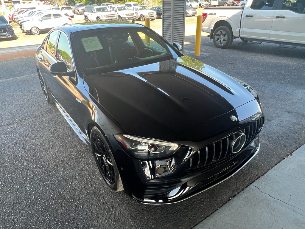Black 2024 Mercedes-Benz C-Class AMG C 43 4MATIC Sedan All-Wheel Drive 9-Speed Automatic