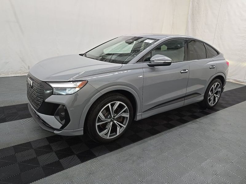 Pebble Gray 2025 Audi Q4 e-tron Sportback Sedan All-Wheel Drive Automatic