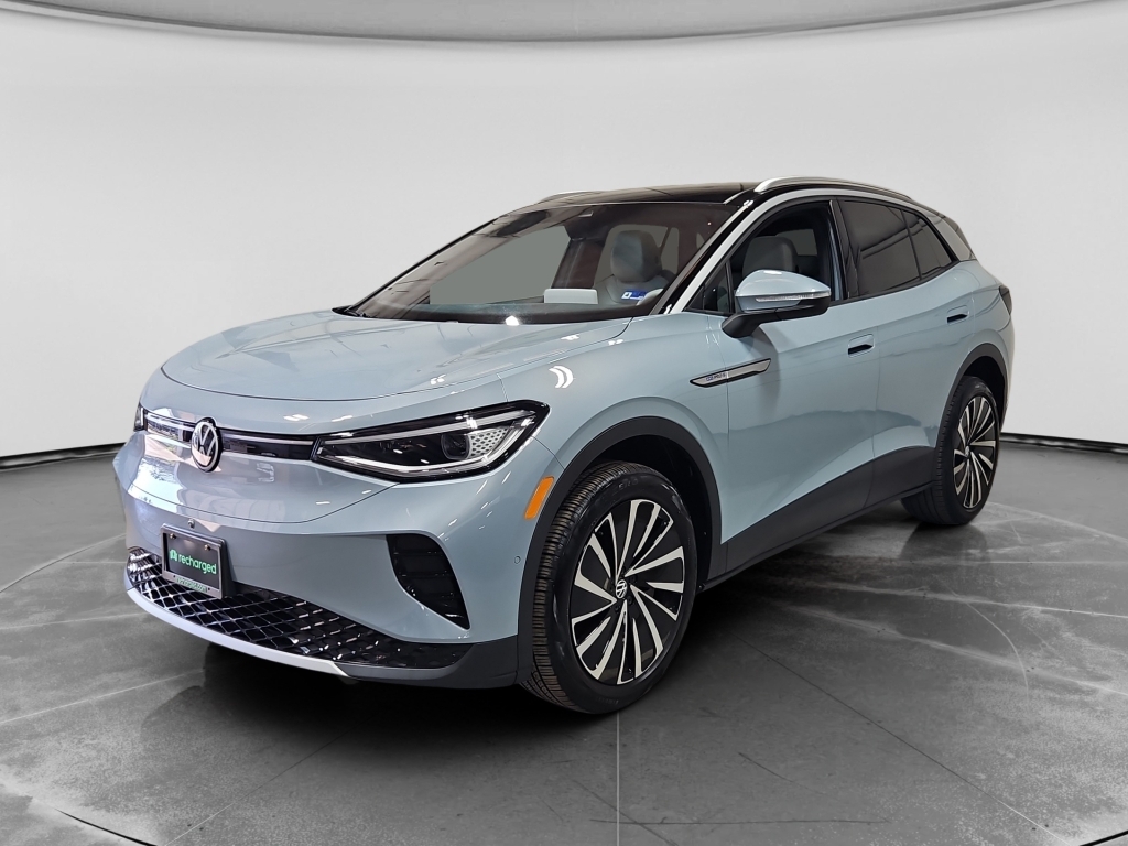 Arctic Blue Metallic w/Black Roof 2023 Volkswagen ID.4 Pro S Plus AWD SUV / Crossover All-Wheel Drive Automatic
