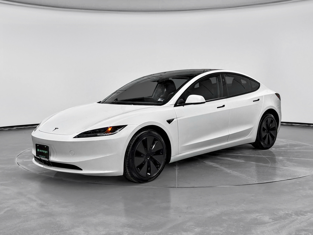 Pearl White Multi-Coat 2026 Tesla Model 3 Sedan All-Wheel Drive Automatic