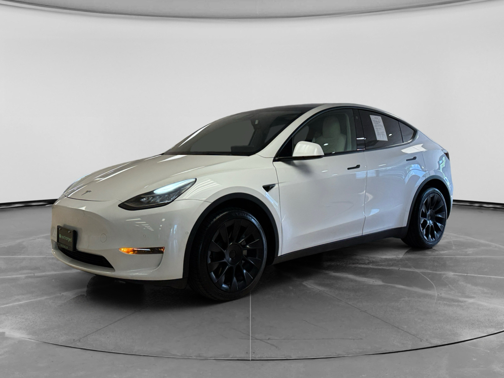 Pearl White Multi-Coat 2021 Tesla Model Y SUV / Crossover All-Wheel Drive Automatic