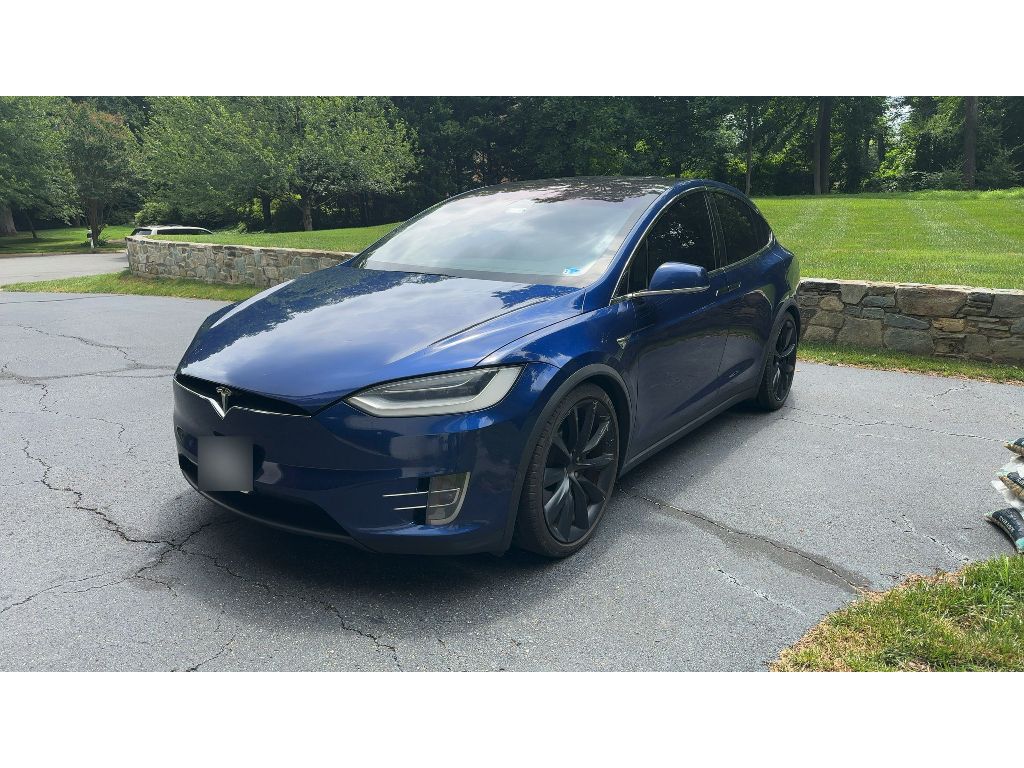 Deep Blue Metallic 2020 Tesla Model X SUV / Crossover All-Wheel Drive Automatic