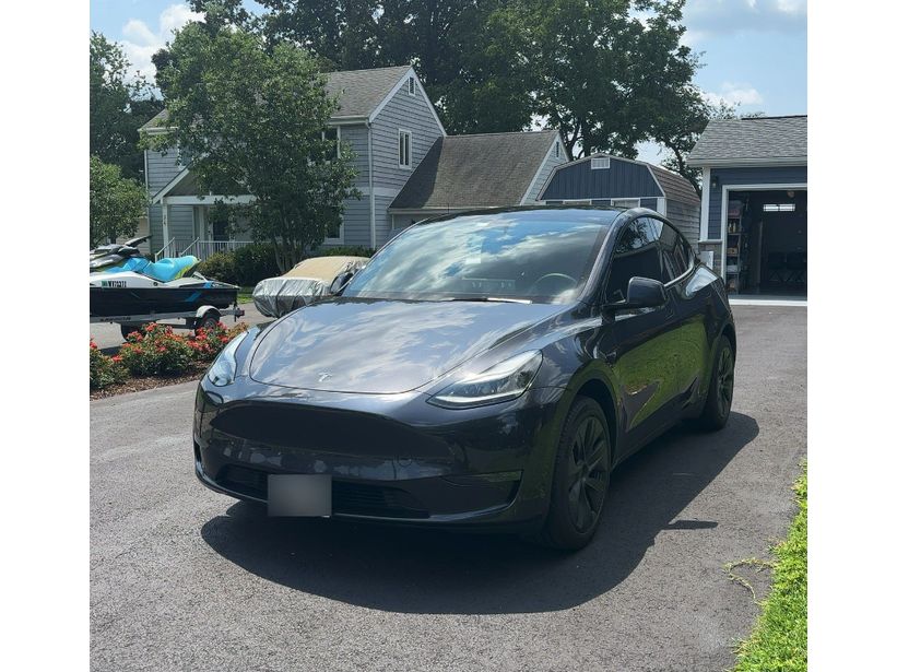 Gray (Stealth Grey) 2025 Tesla Model Y SUV / Crossover Rear-Wheel Drive Automatic