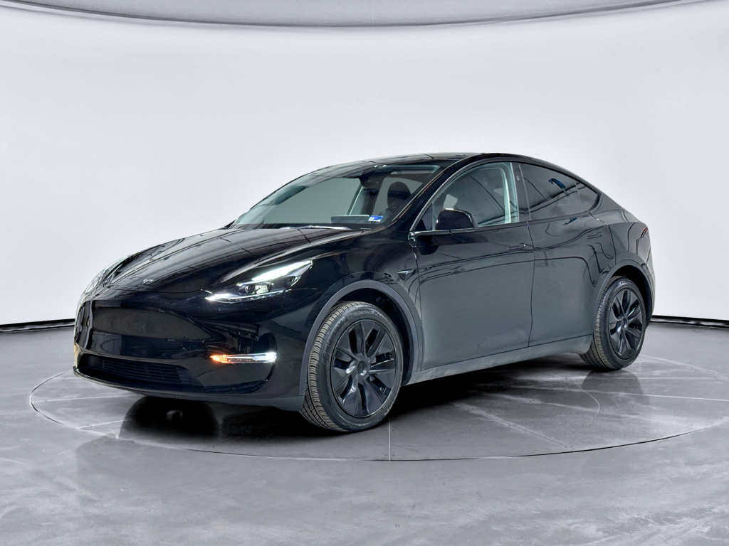 Solid Black 2025 Tesla Model Y Long Range AWD SUV / Crossover All-Wheel Drive Automatic