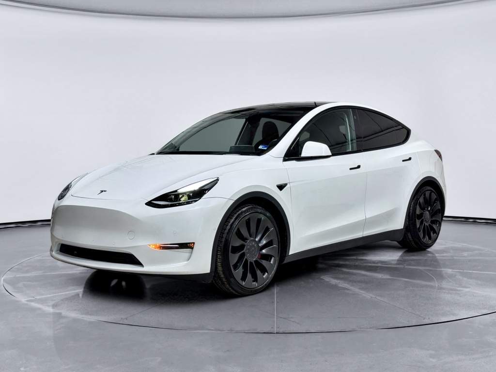Pearl White Multi-Coat 2022 Tesla Model Y Performance AWD SUV / Crossover All-Wheel Drive Automatic