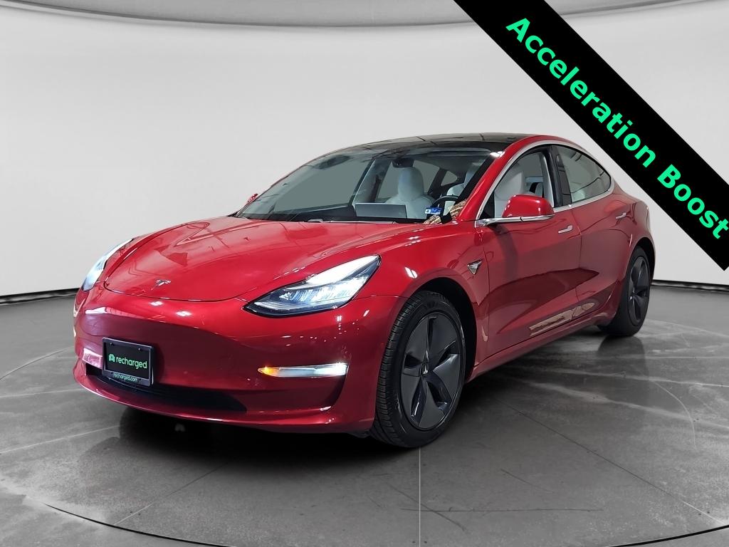 Red Multi-Coat 2020 Tesla Model 3 Long Range AWD Sedan All-Wheel Drive Automatic