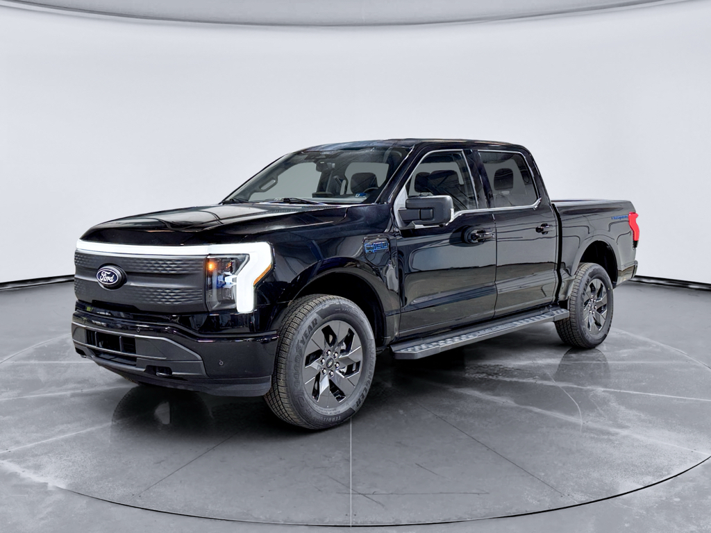 Agate Black Metallic 2025 Ford F-150 Lightning Pickup Truck All-Wheel Drive Automatic