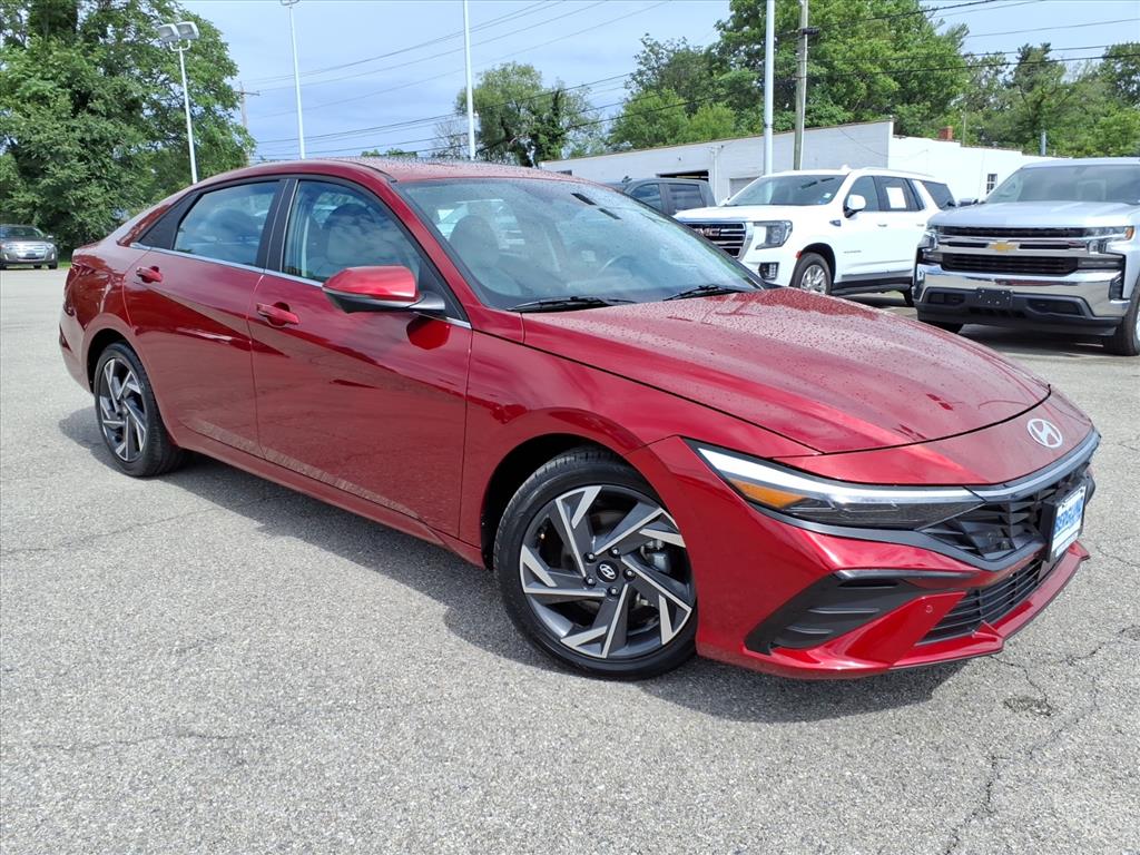 Ultimate Red 2024 Hyundai Elantra Sedan Front-Wheel Drive Continuously Variable Transmission