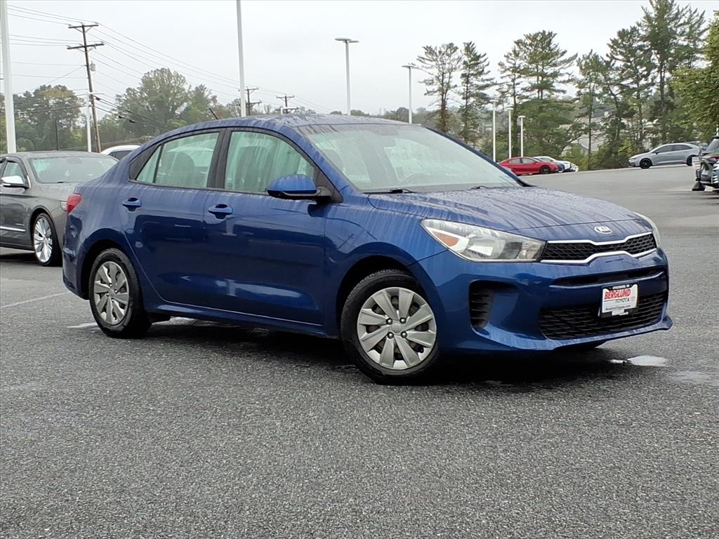 Deep Sea Blue 2020 Kia Rio Sedan Front-Wheel Drive Continuously Variable Transmission