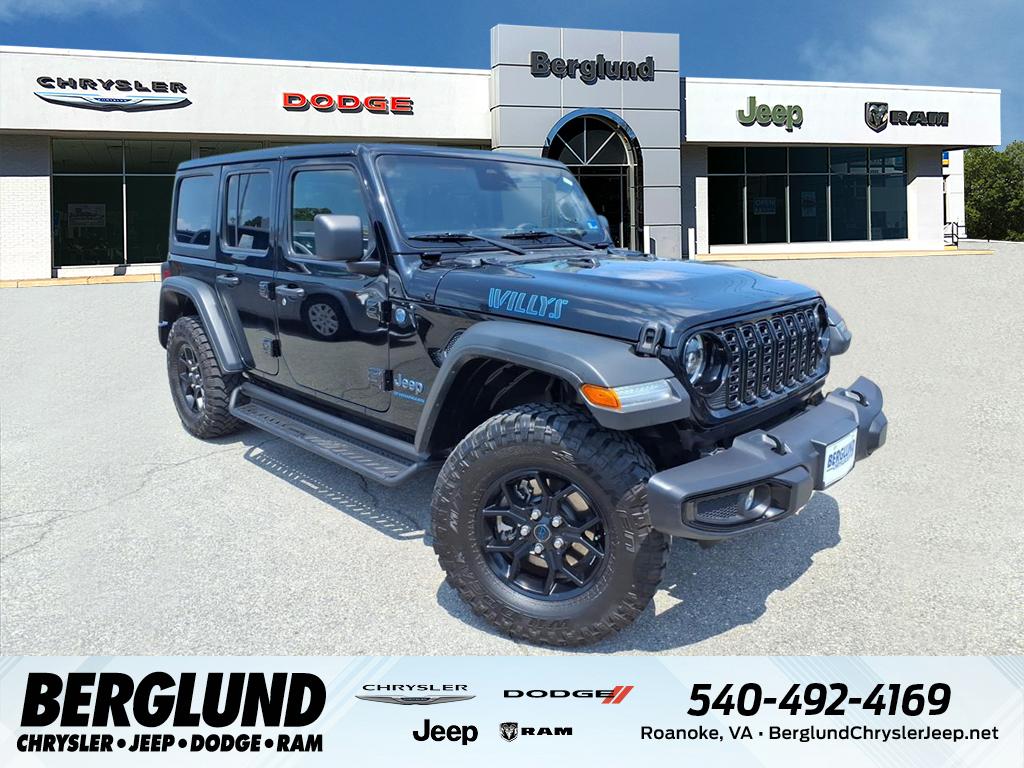 Black Clearcoat 2025 Jeep Wrangler 4xe SUV / Crossover Four-Wheel Drive 8-Speed Automatic