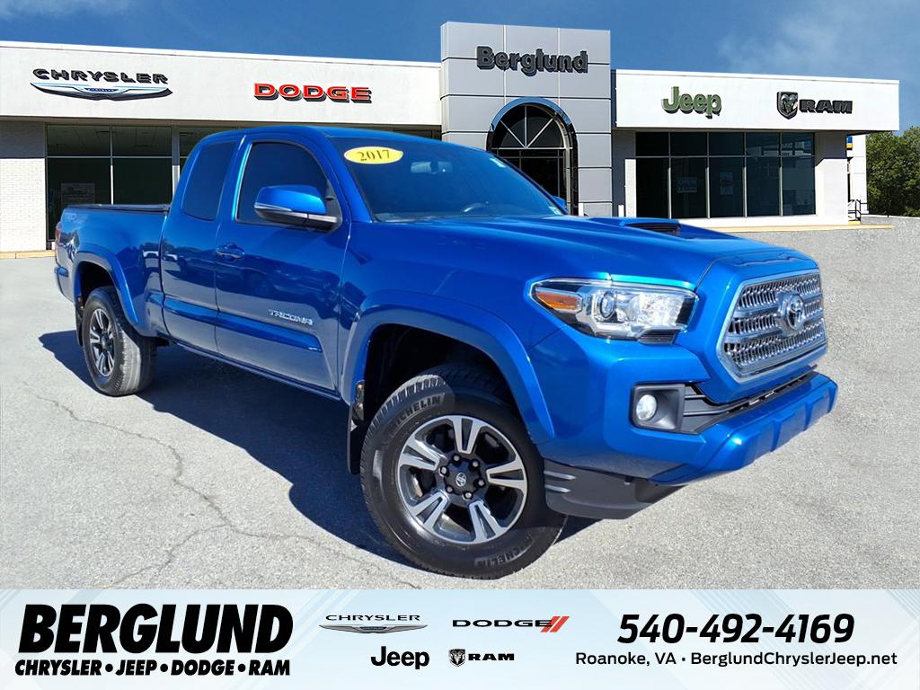 Blazing Blue Pearl 2017 Toyota Tacoma Pickup Truck Four-Wheel Drive 6-Speed Automatic