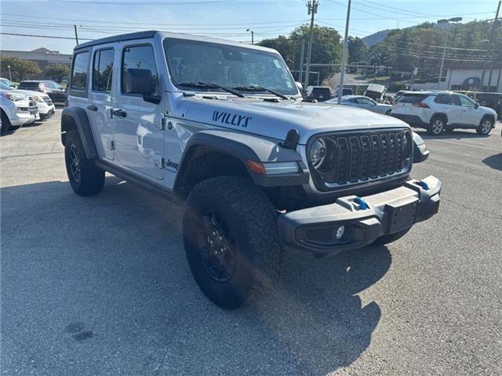 Silver Zynith Clearcoat 2024 Jeep Wrangler 4xe SUV / Crossover Four-Wheel Drive 8-Speed Automatic