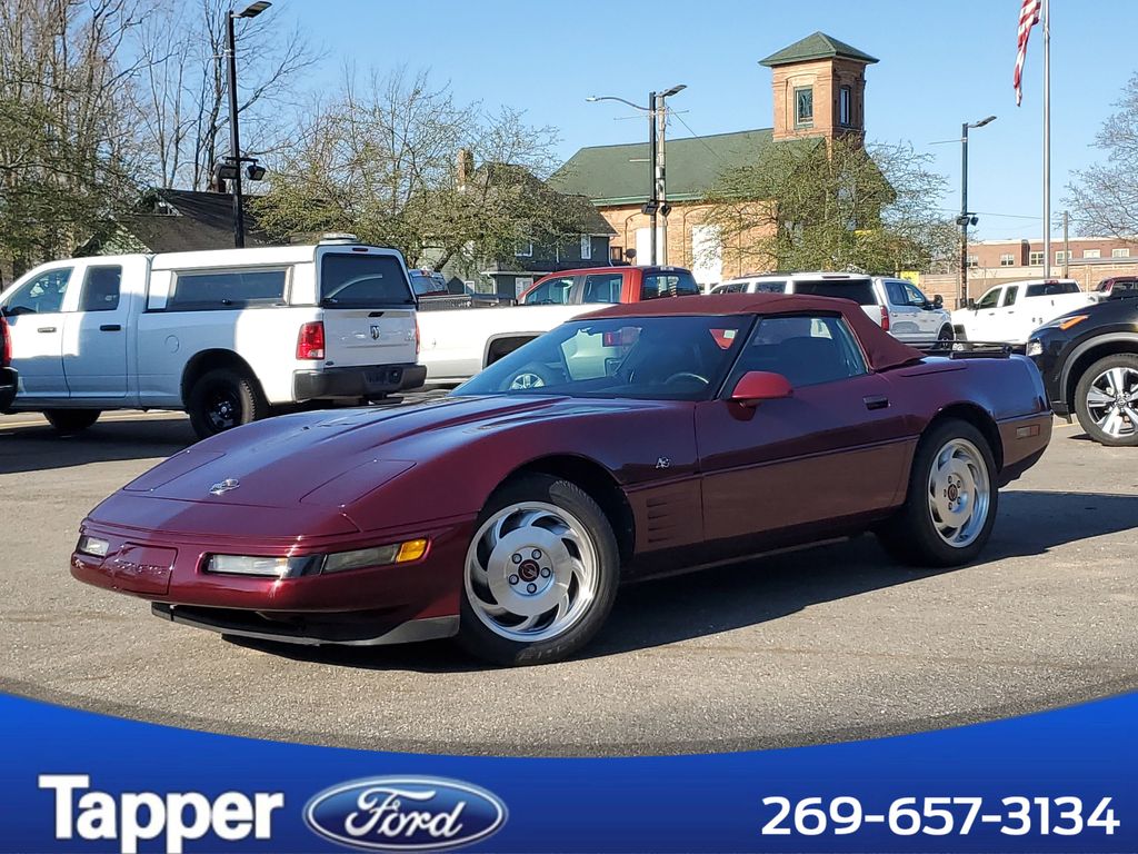 Ruby Red Metallic 1993 Chevrolet Corvette Convertible RWD Convertible Rear-Wheel Drive 6-Speed Manual