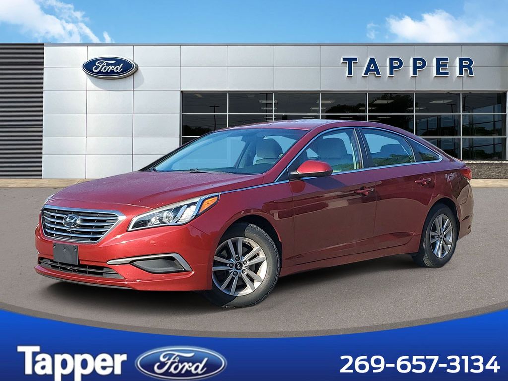 Venetian Red 2016 Hyundai Sonata Sedan Front-Wheel Drive 6-Speed Automatic