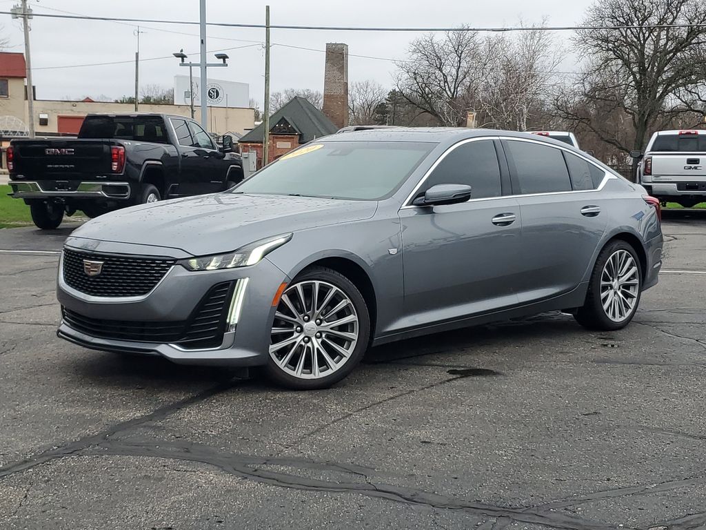 Gray (Satin Steel Metallic) 2020 Cadillac CT5 Premium Luxury Sedan AWD Sedan All-Wheel Drive Automatic