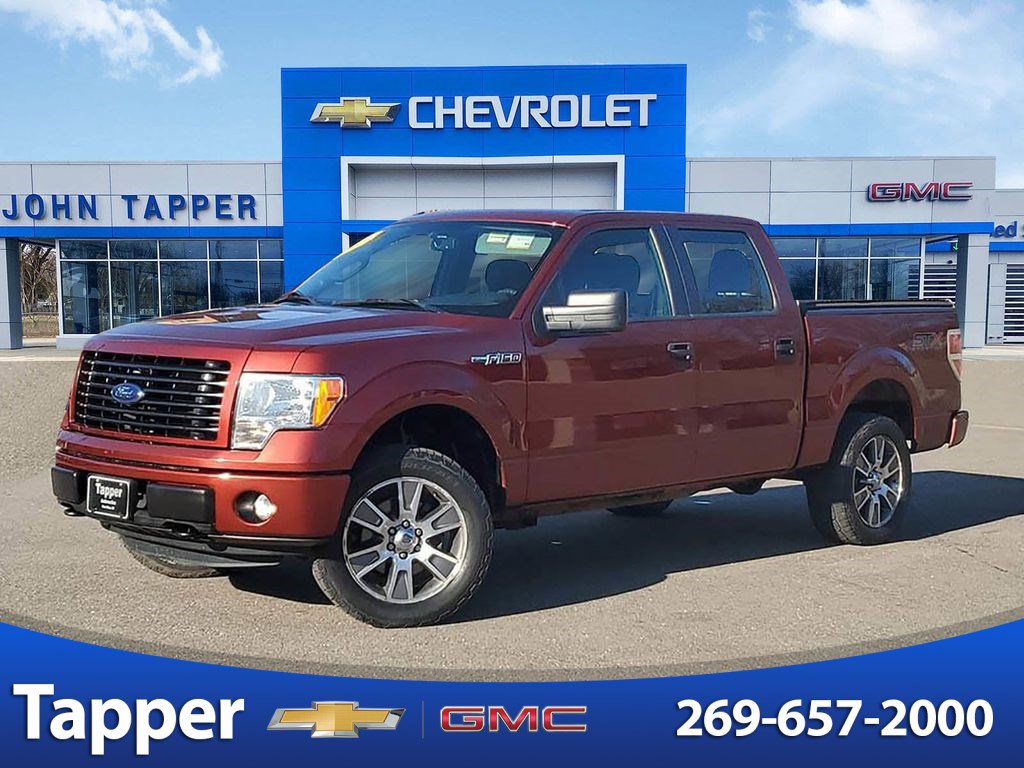 Red (Sunset Metallic) 2014 Ford F-150 Pickup Truck Four-Wheel Drive 6-Speed Automatic
