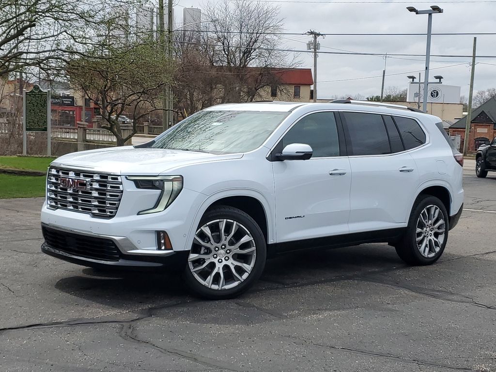 Glacier White Tricoat 2026 GMC Acadia Denali AWD SUV / Crossover Four-Wheel Drive 8-Speed Automatic