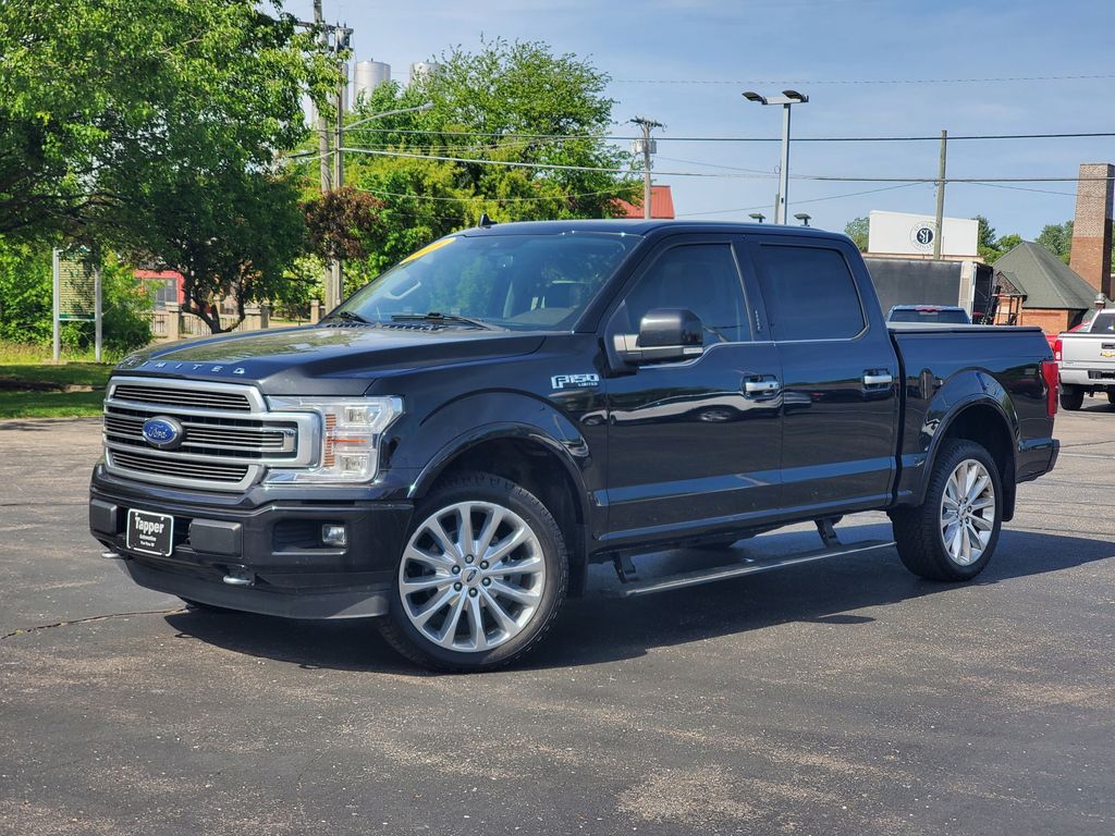Agate Black 2019 Ford F-150 Limited SuperCrew 4WD Pickup Truck Four-Wheel Drive Automatic